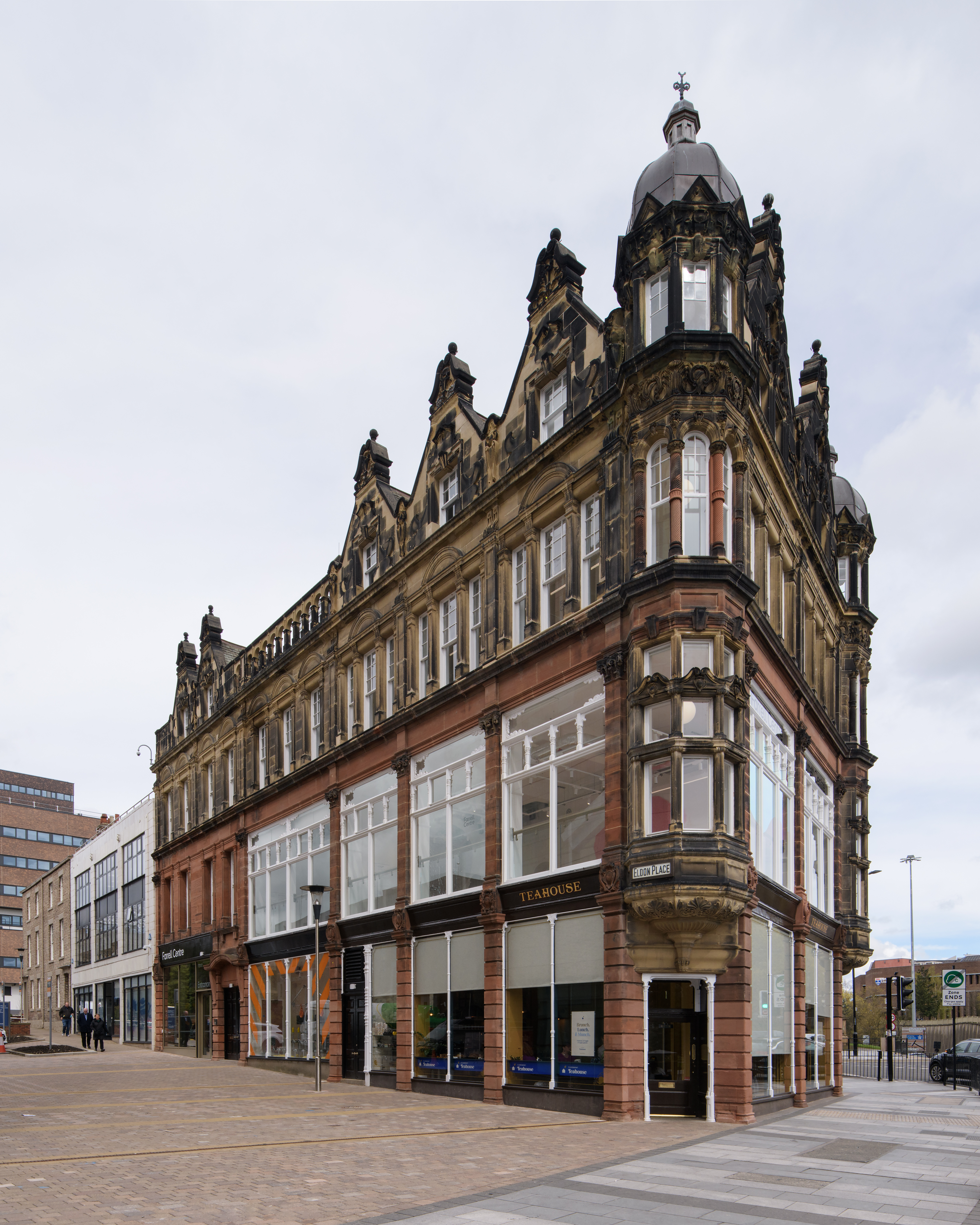 An exterior photograph of the Farrell Centre, the universities' new centre for cities and architecture